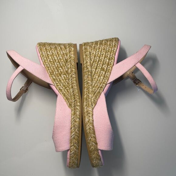 Stuart Weitzman Women's Tia Espadrille Wedge Sandals Sz 9 - Picture 2 of 5